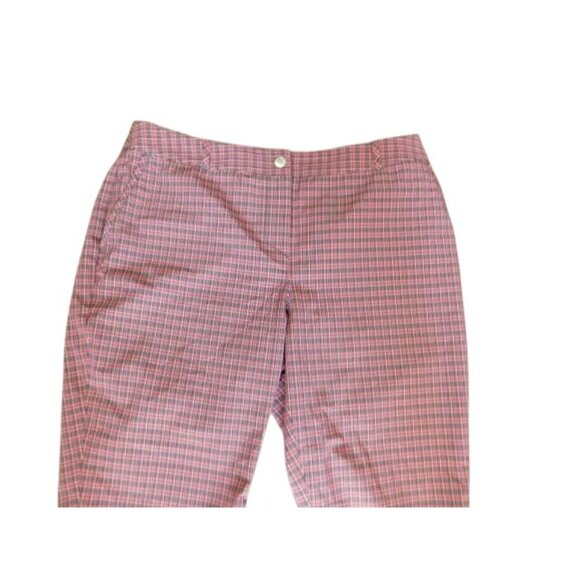 Annika Cutter & Buck Size 6 Plaid Bermuda Golf Shorts Sporty - Picture 2 of 3